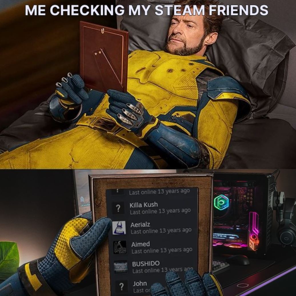 Keď si pozriete svojich priateľov na steame